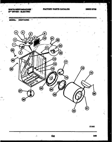 Cabinet and component parts
