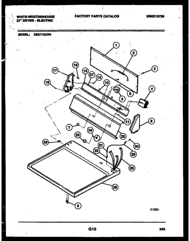 Console and control parts