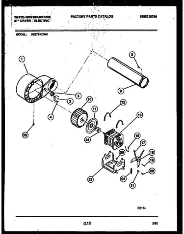 Blower and drive parts