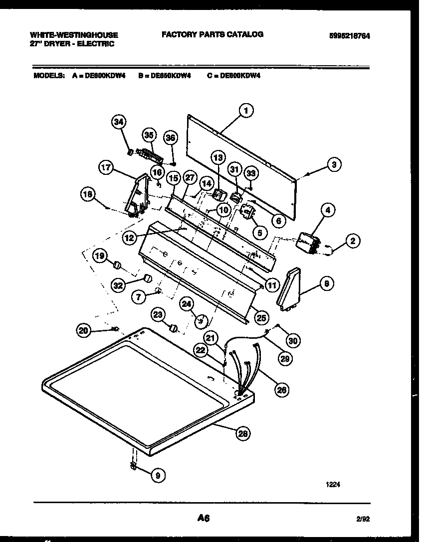 CONSOLE AND CONTROL PARTS