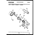 White-Westinghouse DE800KDH4 blower and drive parts diagram
