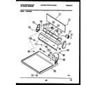 White-Westinghouse DE640KDW5 console and control parts diagram