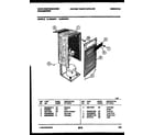 White-Westinghouse MED25P1 cabinet and control parts diagram