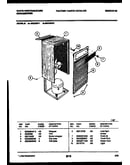 Cabinet and control parts