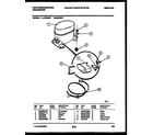 White-Westinghouse MED40P2 compressor parts diagram