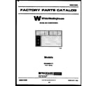 White-Westinghouse WAH086P1T1 front cover diagram