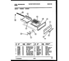 White-Westinghouse GF300NW4 broiler drawer parts diagram