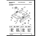 White-Westinghouse GF620NW4 cooktop parts diagram