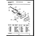 White-Westinghouse GF620NW4 broiler drawer parts diagram