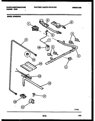 Burner, manifold and gas control