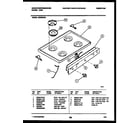 White-Westinghouse GF830NW4 cooktop parts diagram