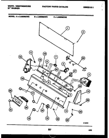 Console and control parts