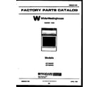 White-Westinghouse GF740ND5 cover page diagram