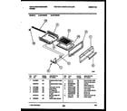 White-Westinghouse GF740NW6 broiler drawer parts diagram