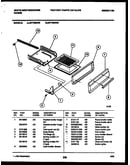 Broiler drawer parts