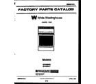White-Westinghouse GF720NW6 cover page diagram