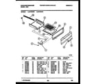 White-Westinghouse GF720ND7 broiler drawer parts diagram