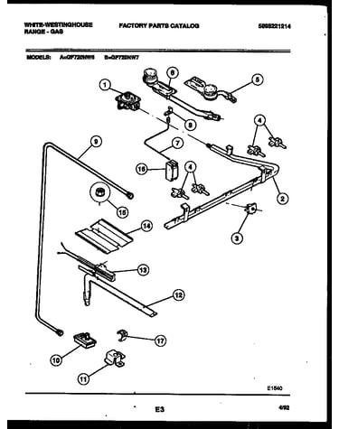 Burner, manifold and gas control
