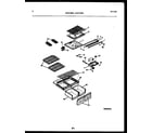 White-Westinghouse ATG170NLD2 shelves and supports diagram