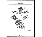White-Westinghouse ATG170NCW2 shelves and supports diagram