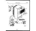 White-Westinghouse ATG170NLD2 system and automatic defrost parts diagram