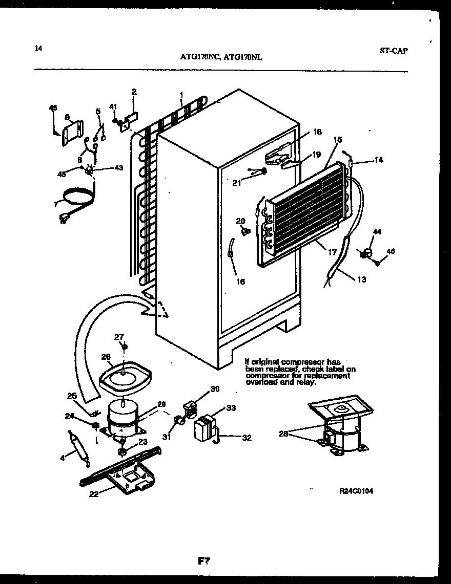 System and automatic defrost parts