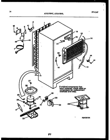 System and automatic defrost parts