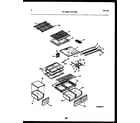 White-Westinghouse RT174MCD1 shelves and supports diagram