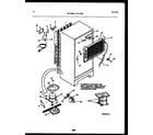 White-Westinghouse RT174MLD1 system and automatic defrost parts diagram