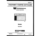 White-Westinghouse WAL126P1A1 front cover diagram