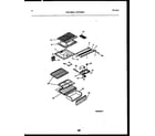 White-Westinghouse ATG150NLW2 shelves and supports diagram