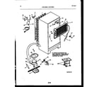 White-Westinghouse ATG150NLW2 system and automatic defrost parts diagram