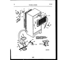 White-Westinghouse ATG150NLD2 system and automatic defrost parts diagram