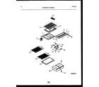 White-Westinghouse RTG216NLW1 shelves and supports diagram