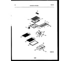 White-Westinghouse RTG216NLW1 shelves and supports diagram