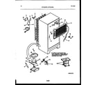 White-Westinghouse RTG216NLD1 system and automatic defrost parts diagram