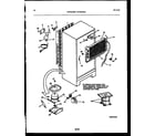 White-Westinghouse RTG216NCW1 system and automatic defrost parts diagram