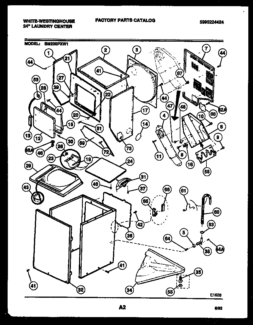 CABINET PARTS AND HEATER