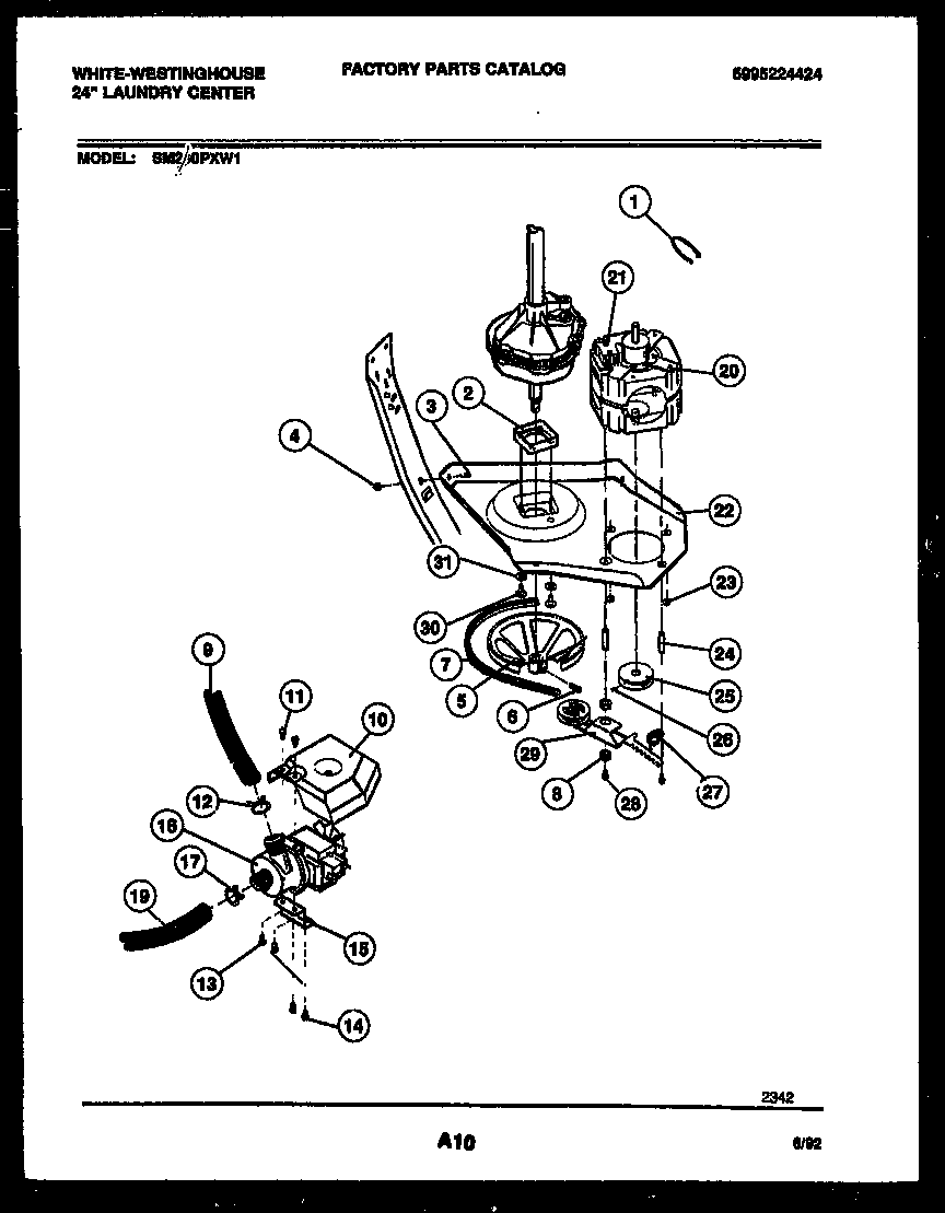 Washer drive system and pump