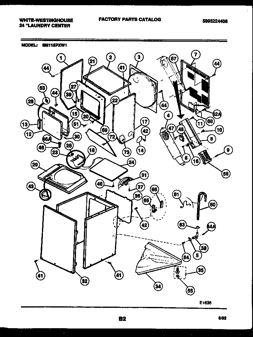 CABINET PARTS AND HEATER