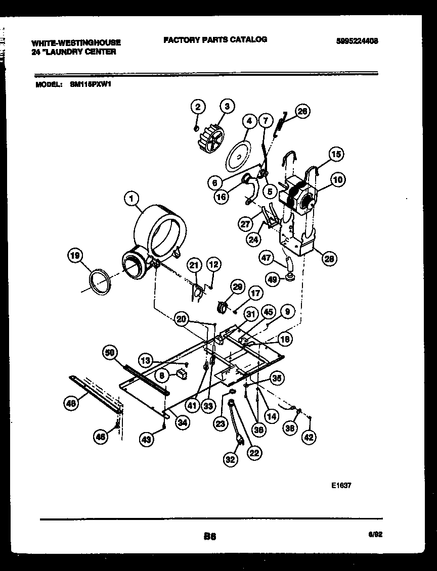 Dryer motor, blower and belt