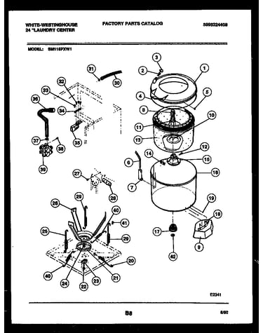 Tubs, water valve and lid switch