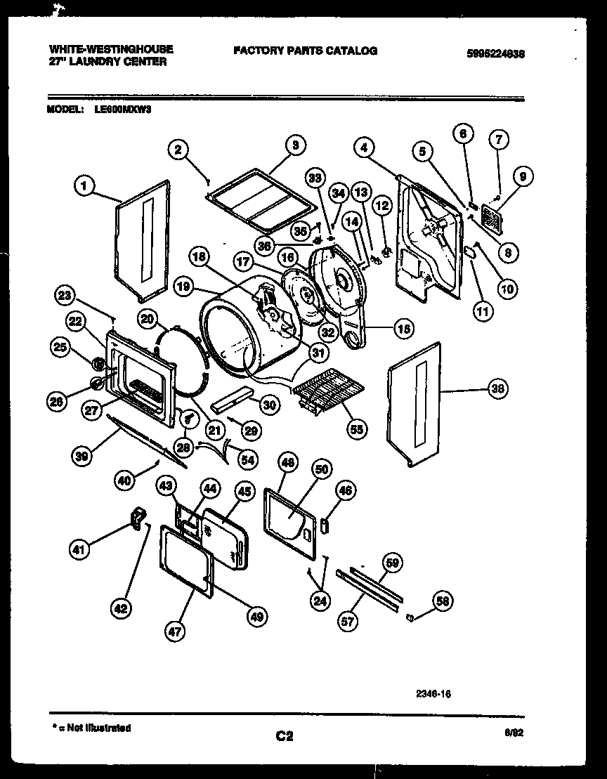 CABINET AND COMPONENT PARTS