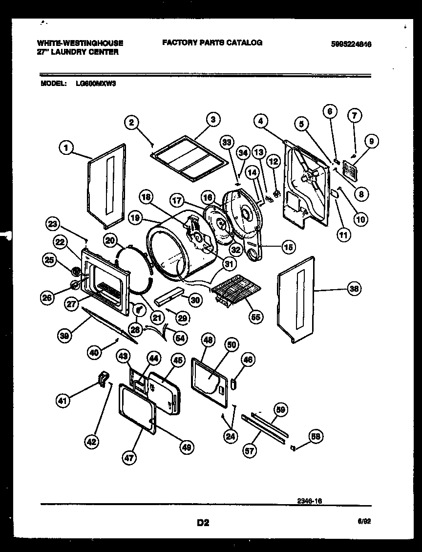 CABINET AND COMPONENT PARTS