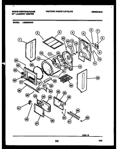 Cabinet and component parts