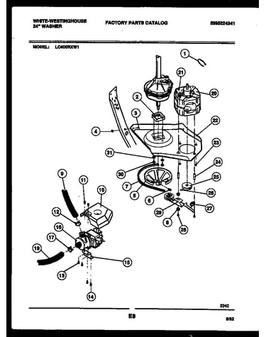 Washer drive system and pump