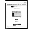 White-Westinghouse MAC053P7A1 front cover diagram
