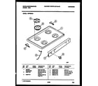 White-Westinghouse GF750NW6 cooktop parts diagram