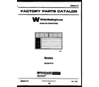 White-Westinghouse WAC051P7Z1 front cover diagram