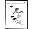 White-Westinghouse RTG215NLW1 shelves and supports diagram